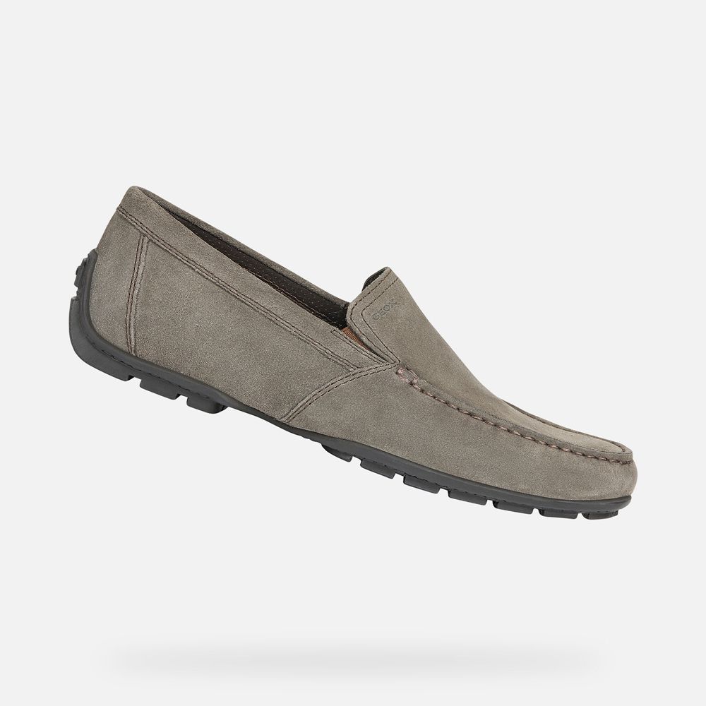 Geox Erkek Loafers Koyu Gri - Moner - ACK-198045